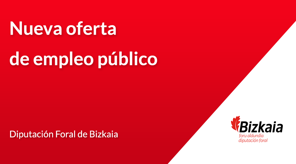 Nueva oferta de empleo público Diputación Foral de Bizkaia